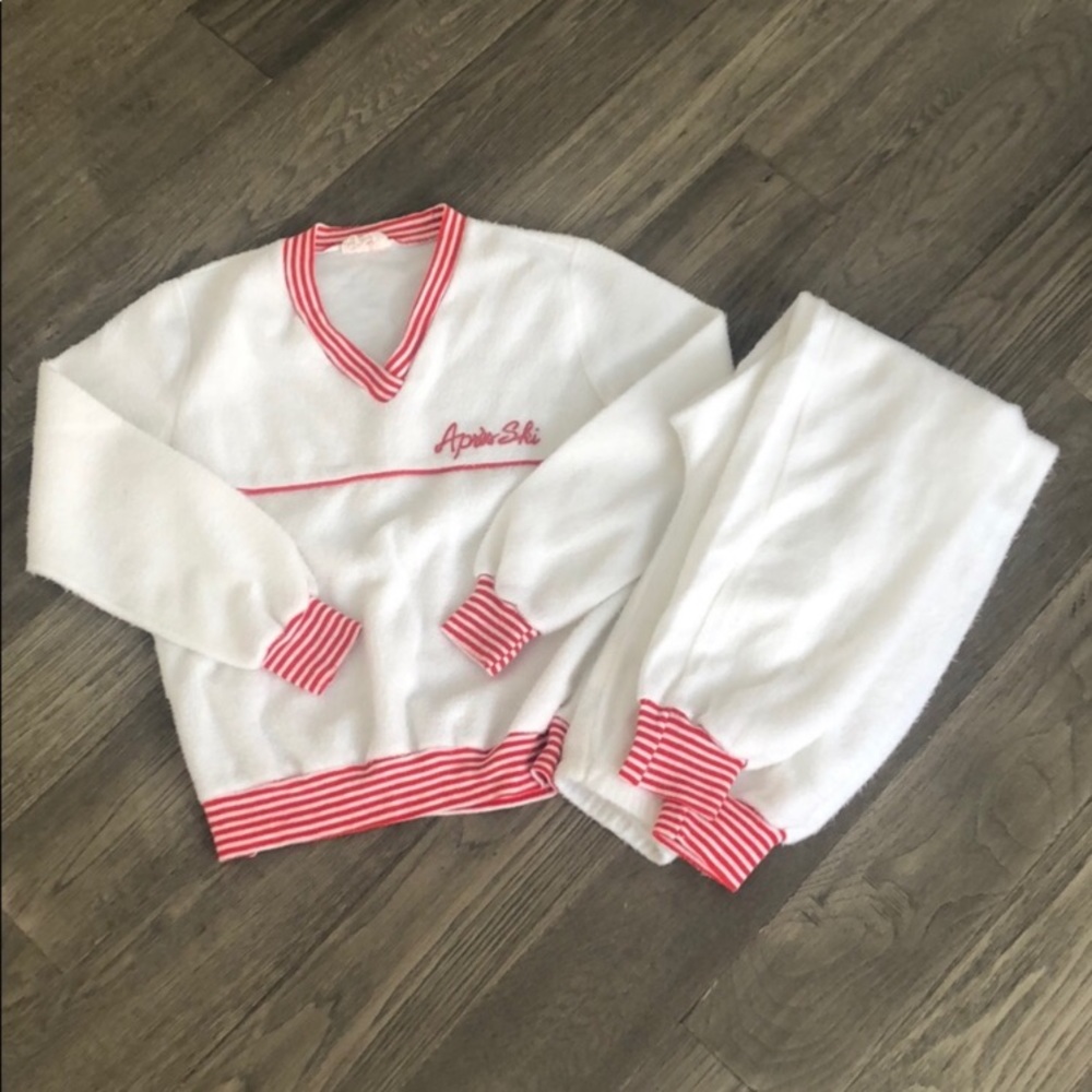 ⭐️ Vintage Apres Ski 2 Piece Fleece Set XS